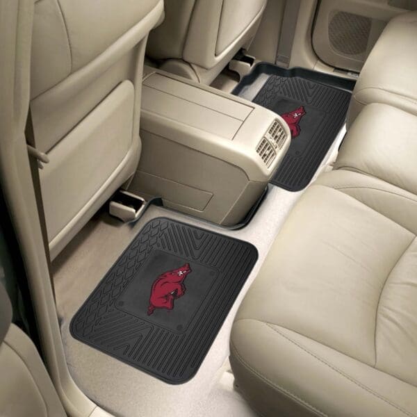 Arkansas Razorbacks Back Seat Car Utility Mats - 2 Piece Set-12276