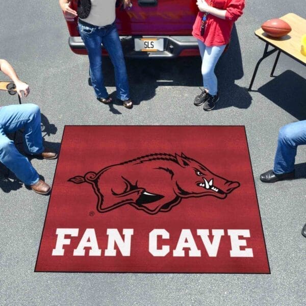 Arkansas Razorbacks Man Cave Tailgater Rug - 5ft. x 6ft.-14630