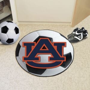 Auburn Tigers Soccer Ball Rug - 27in. Diameter