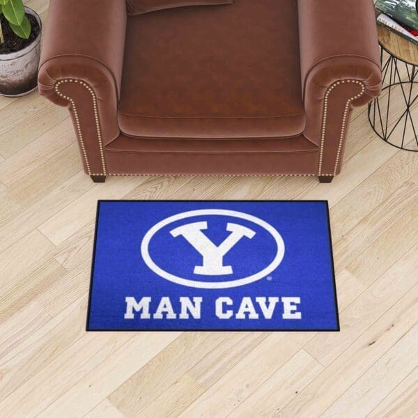 BYU Cougars Man Cave Starter Mat Accent Rug - 19in. x 30in.-17253