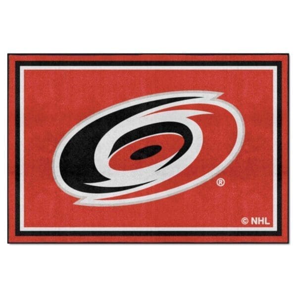 NHL - Carolina Hurricanes - 5ft. x 8 ft. Plush Area Rug - Image 2