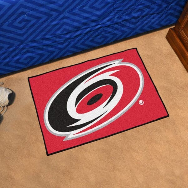 Carolina Hurricanes Starter Mat Accent Rug - 19in. x 30in.-10524