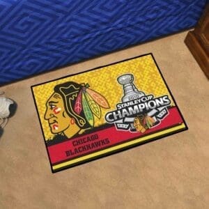 Chicago Blackhawks Starter Mat Accent Rug - 19in. x 30in.