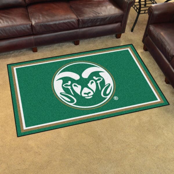 Colorado State Rams 4ft. x 6ft. Plush Area Rug-20134