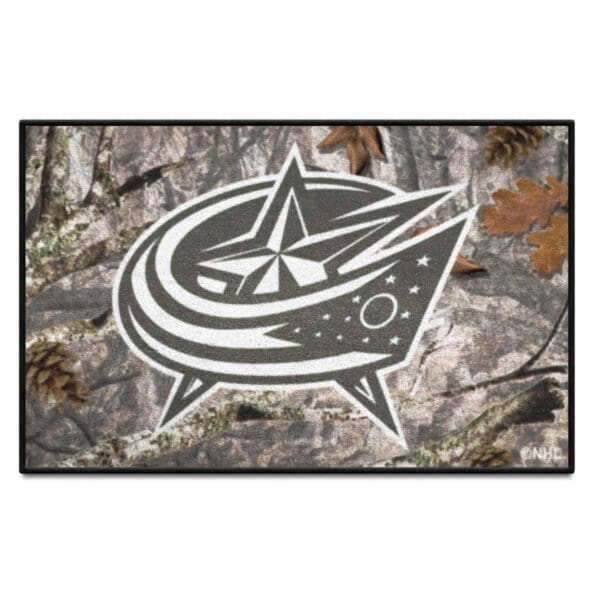 NHL - Columbus Blue Jackets - Camo Starter Mat Accent Rug - 19in. x 30in. - Image 2