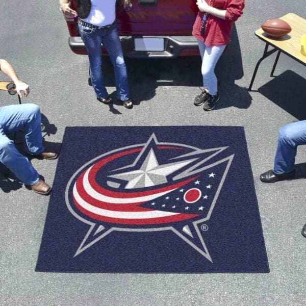 Columbus Blue Jackets Tailgater Rug - 5ft. x 6ft.-10570