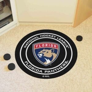 Florida Panthers Hockey Puck Rug - 27in. Diameter-10539