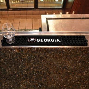 Georgia Bulldogs Bar Drink Mat - 3.25in. x 24in.-14001
