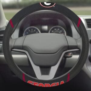 Georgia Bulldogs Embroidered Steering Wheel Cover-14813