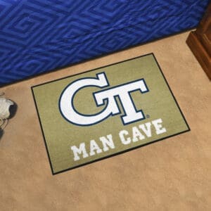 Georgia Tech Yellow Jackets Man Cave Starter Mat Accent Rug - 19in. x 30in.