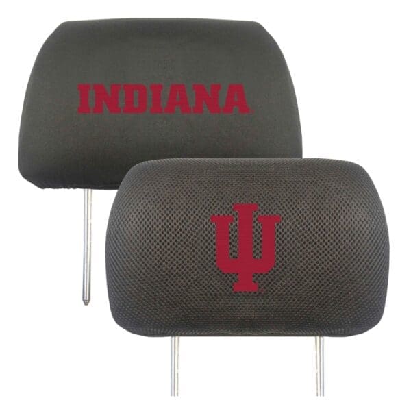 NCAA - Indiana University Hoosiers - Embroidered Head Rest Cover Set - 2 Pieces - Image 2