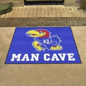 Kansas Jayhawks Man Cave All-Star Rug - 34 in. x 42.5 in.-14649