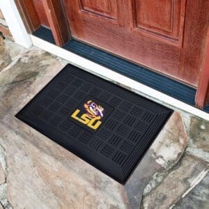 LSU Tigers Heavy Duty Vinyl Medallion Door Mat - 19.5in. x 31in.-11361
