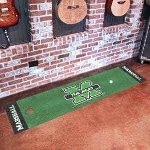 Marshall Thundering Herd Putting Green Mat - 1.5ft. x 6ft.-10321