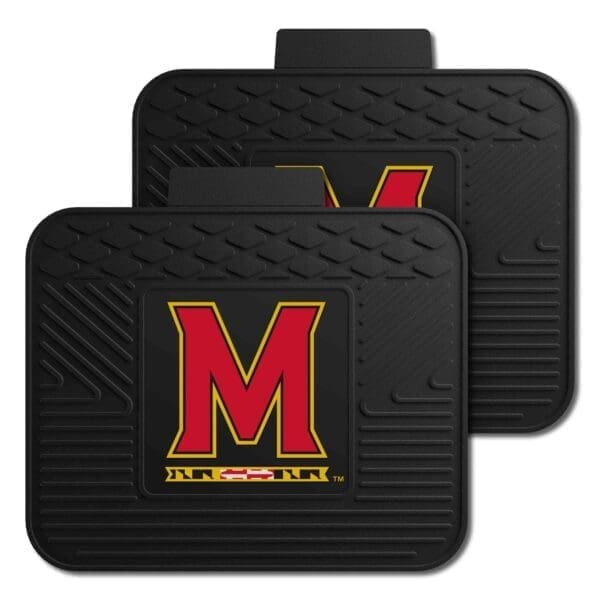 NCAA - University of Maryland Terrapins - Back Seat Car Utility Mats - 2 Piece Set - Image 2
