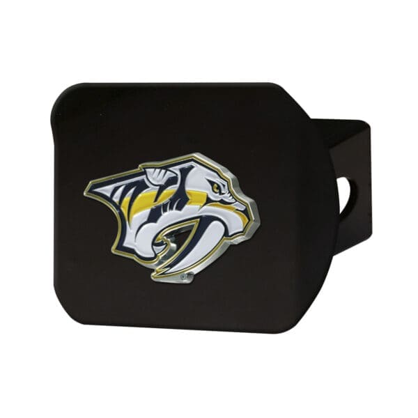 NHL - Nashville Predators - Black Metal Hitch Cover - 3D Color Emblem - Image 2