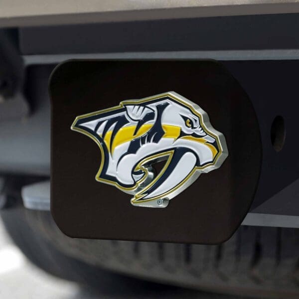 Nashville Predators Black Metal Hitch Cover - 3D Color Emblem-24300