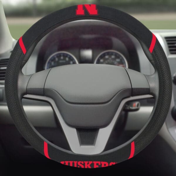 Nebraska Cornhuskers Embroidered Steering Wheel Cover-14918