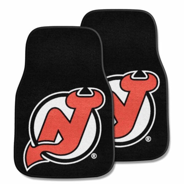 NHL - New Jersey Devils - Front Carpet Car Mat Set - 2 Pieces - Image 2