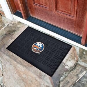 New York Islanders Heavy Duty Vinyl Medallion Door Mat - 19.5in. x 31in.-11473