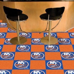 New York Islanders Team Carpet Tiles - 45 Sq Ft.-10697