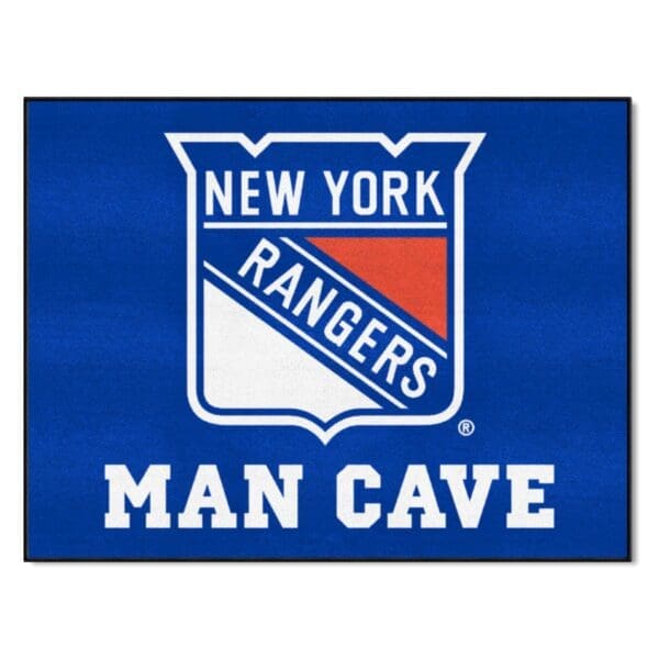 NHL - New York Rangers - Man Cave All-Star Rug - 34 in. x 42.5 in. - Image 2