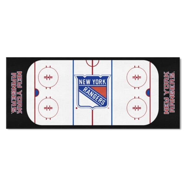 NHL - New York Rangers - Rink Runner - 30in. x 72in. - Image 2