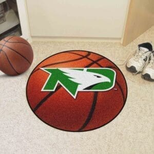 North Dakota Fighting Hawks Basketball Rug - 27in. Diameter-1223