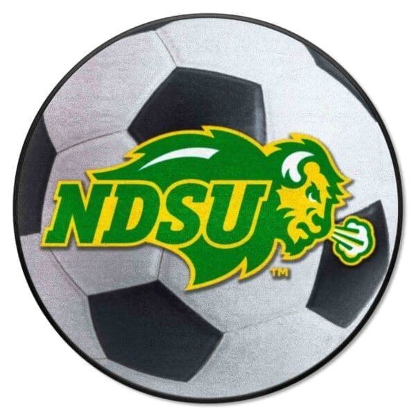 NCAA - North Dakota State University Bison - Soccer Ball Rug - 27in. Diameter