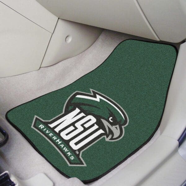 Northeastern State Riverhawks Front Carpet Car Mat Set - 2 Pieces-13664