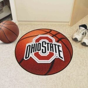 Ohio State Buckeyes Basketball Rug - 27in. Diameter-1514