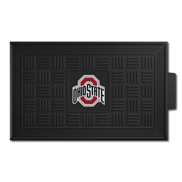 NCAA - Ohio State University Buckeyes - Heavy Duty Vinyl Medallion Door Mat - 19.5in. x 31in. - Image 2
