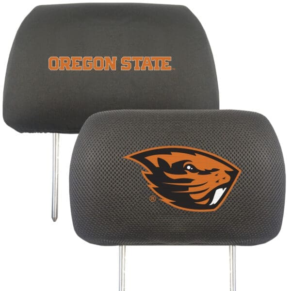 NCAA - Oregon State University Beavers - Embroidered Head Rest Cover Set - 2 Pieces - Image 2