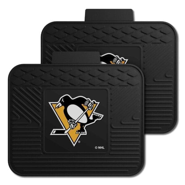 NHL - Pittsburgh Penguins - Back Seat Car Utility Mats - 2 Piece Set - Image 2
