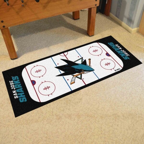 San Jose Sharks Rink Runner - 30in. x 72in.-10675
