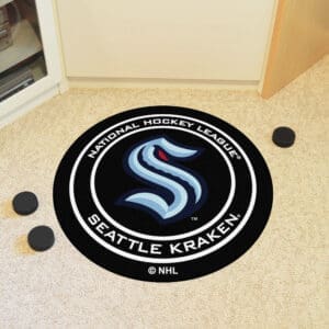 Seattle Kraken Hockey Puck Rug - 27in. Diameter-30089