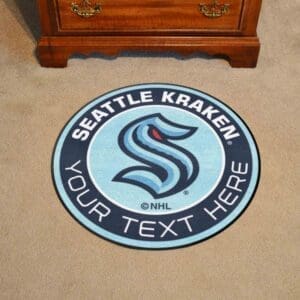 Seattle Kraken Roundel Rug - 27in. Diameter-30088