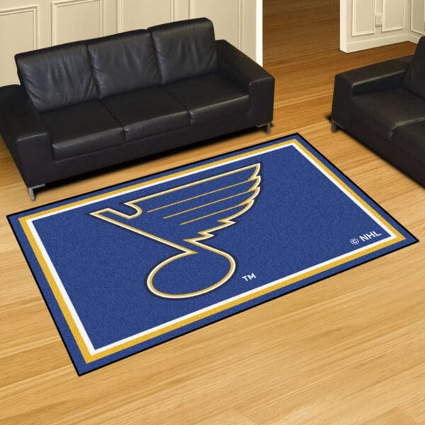 St. Louis Blues 5ft. x 8 ft. Plush Area Rug-10600