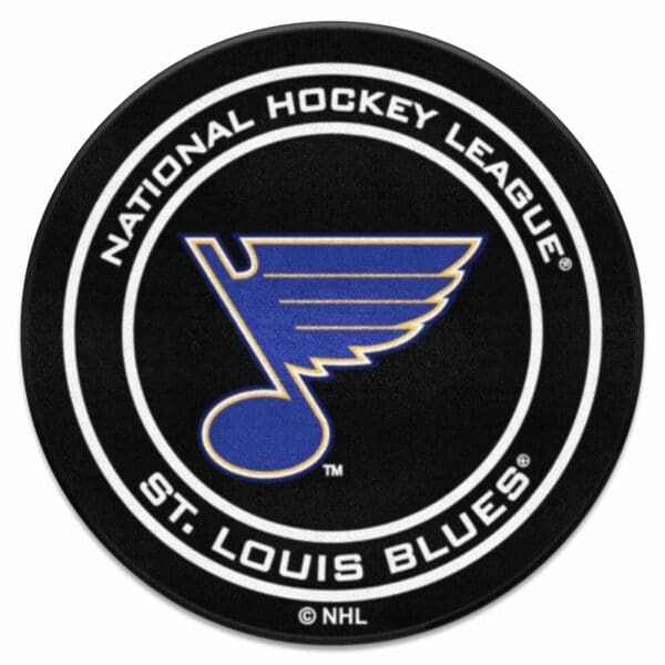 NHL - St. Louis Blues - Hockey Puck Rug - 27in. Diameter - Image 2