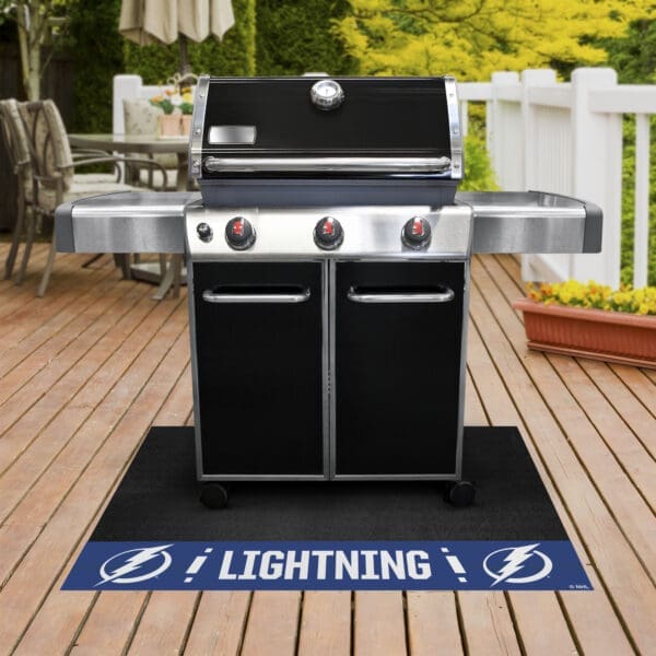 Tampa Bay Lightning Vinyl Grill Mat - 26in. x 42in.-14250