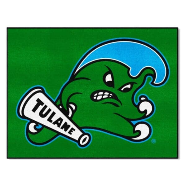 NCAA - Tulane University Green Wave - All-Star Rug - 34 in. x 42.5 in. - Image 2