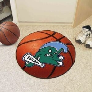 Tulane Green Wave Basketball Rug - 27in. Diameter-1050