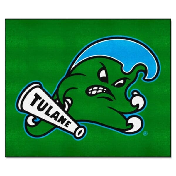 NCAA - Tulane University Green Wave - Tailgater Rug - 5ft. x 6ft. - Image 2