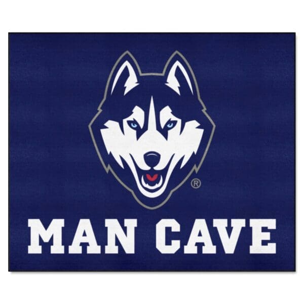 NCAA - University of Connecticut Huskies - Man Cave Tailgater Rug - 5ft. x 6ft. - Image 2