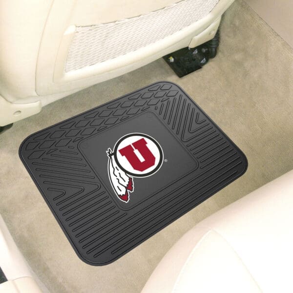 Utah Utes Back Seat Car Utility Mat - 14in. x 17in.-11389