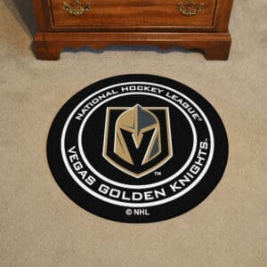 Vegas Golden Knights Hockey Puck Rug - 27in. Diameter-22915