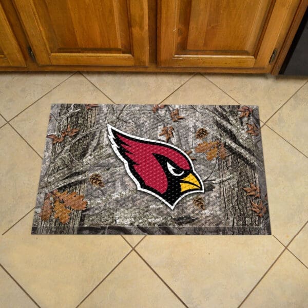 Arizona Cardinals Rubber Scraper Door Mat Camo-18937