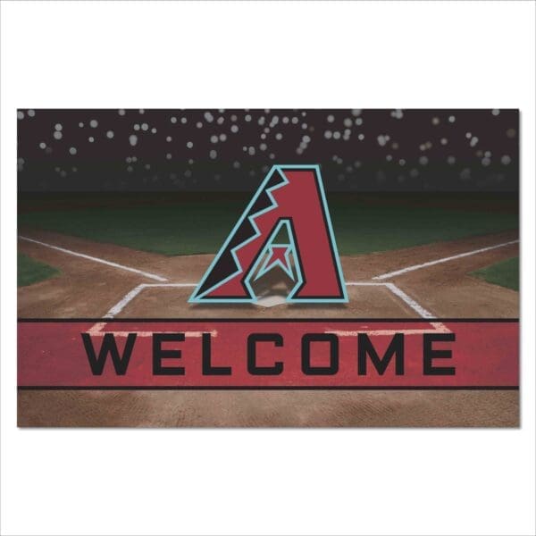 MLB - Arizona Diamondbacks - Rubber Door Mat - 18in. x 30in. - Image 2