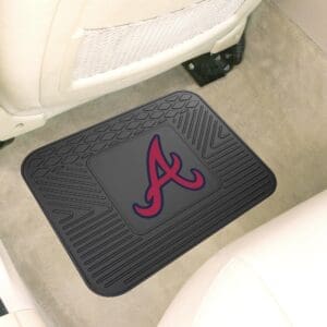 Atlanta Braves Back Seat Car Utility Mat - 14in. x 17in.-10052