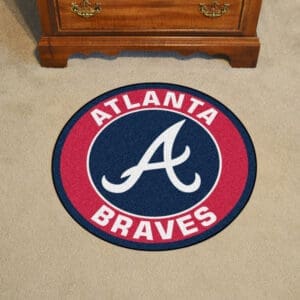 Atlanta Braves Roundel Rug - 27in. Diameter-18127